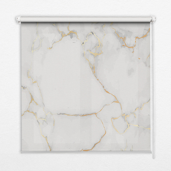 Store occultant fenêtre en marbre blanc
