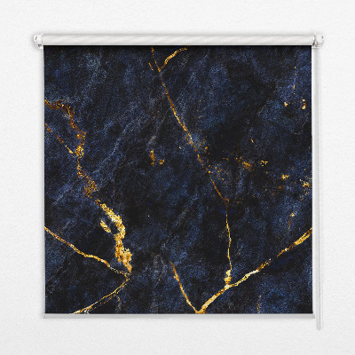 Store enrouleur occultant en marbre bleu marine