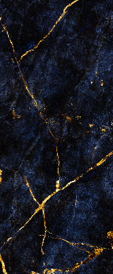 Store enrouleur occultant en marbre bleu marine