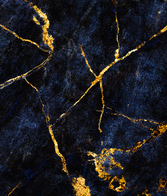 Store enrouleur occultant en marbre bleu marine