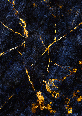 Store enrouleur occultant en marbre bleu marine