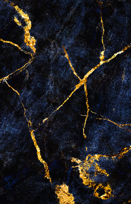 Store enrouleur occultant en marbre bleu marine