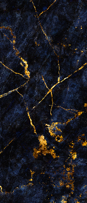 Store enrouleur occultant en marbre bleu marine