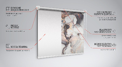 Store occultant fenêtre en marbre gris