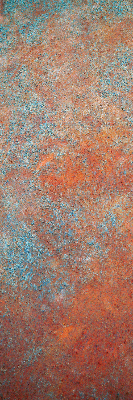 Store enrouleur occultant de couleur orange