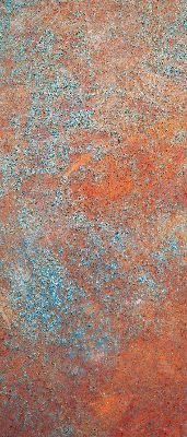 Store enrouleur occultant de couleur orange