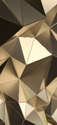 Store enrouleur occultant avec motif triangles d'or