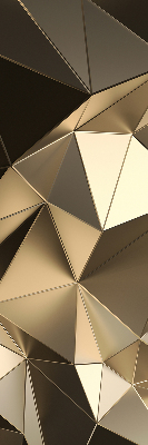 Store enrouleur occultant avec motif triangles d'or