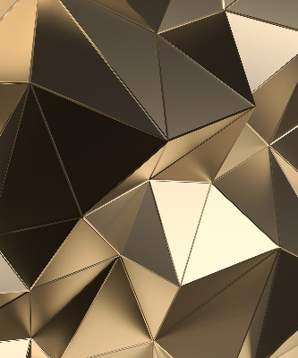Store enrouleur occultant avec motif triangles d'or