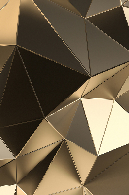 Store enrouleur occultant avec motif triangles d'or