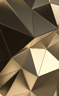 Store enrouleur occultant avec motif triangles d'or