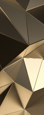 Store enrouleur occultant avec motif triangles d'or