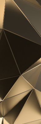 Store enrouleur occultant avec motif triangles d'or