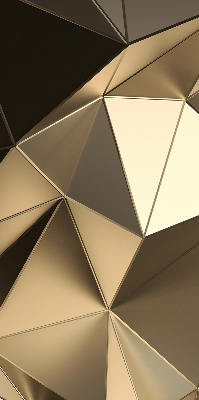Store enrouleur occultant avec motif triangles d'or