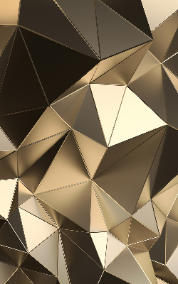 Store enrouleur occultant avec motif triangles d'or