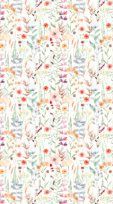 Store enrouleur occultant à fleurs colorées