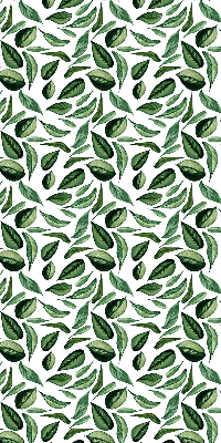 Store fenêtre intérieur feuilles tombant des arbres