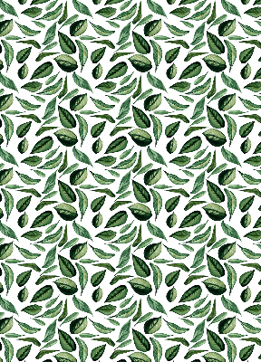 Store fenêtre intérieur feuilles tombant des arbres