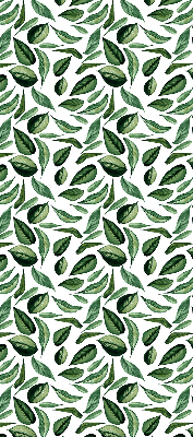 Store fenêtre intérieur feuilles tombant des arbres