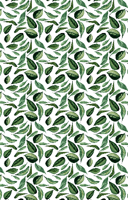 Store fenêtre intérieur feuilles tombant des arbres