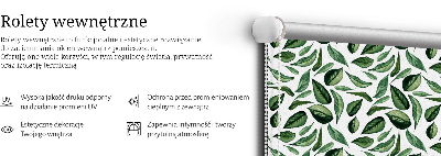 Store fenêtre intérieur feuilles tombant des arbres