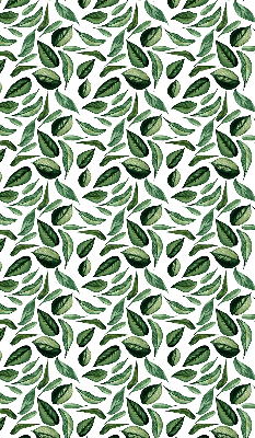 Store fenêtre intérieur feuilles tombant des arbres