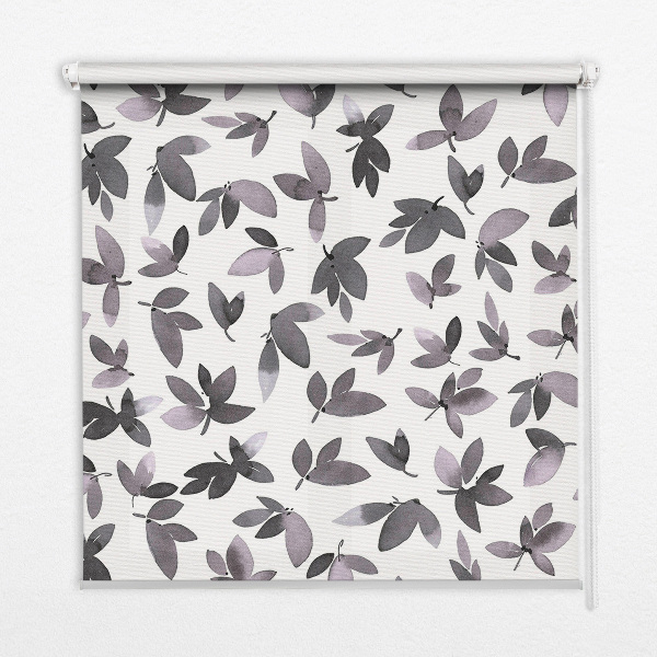 Store enrouleur occultant à feuilles rose foncé