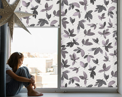 Store enrouleur occultant à feuilles rose foncé