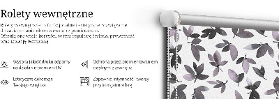 Store enrouleur occultant à feuilles rose foncé