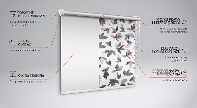 Store enrouleur occultant à feuilles rose foncé