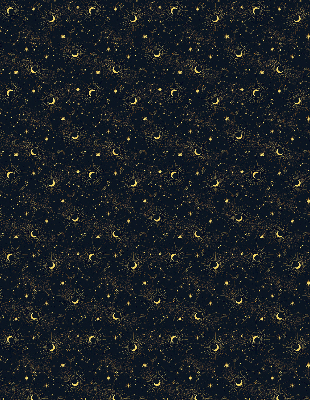 Store occultant fenêtre lune et étoiles