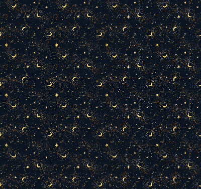 Store occultant fenêtre lune et étoiles