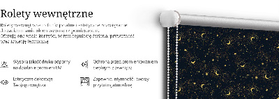 Store occultant fenêtre lune et étoiles