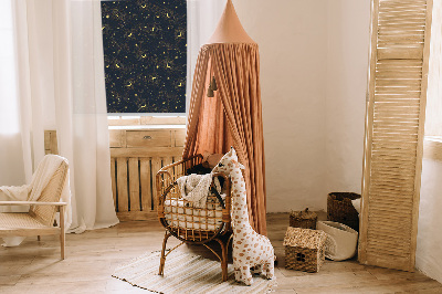 Store occultant fenêtre lune et étoiles