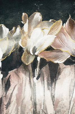 Store enrouleur occultant à fleurs peintes