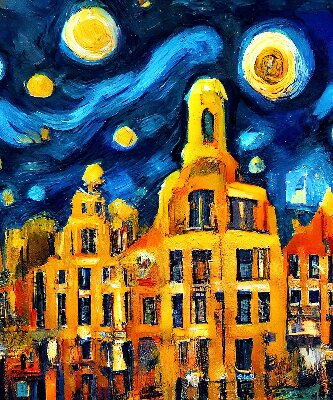 Store occultant fenêtre de couleur Ville peinte