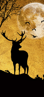 Store occultant fenêtre cerfs la nuit