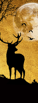 Store occultant fenêtre cerfs la nuit
