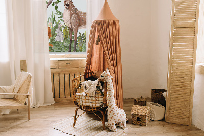 Store occultant fenetre animaux de la forêt