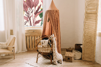 Store fenêtre intérieur feuilles colorées