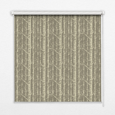 Store fenêtre intérieur pour troncs d'arbres