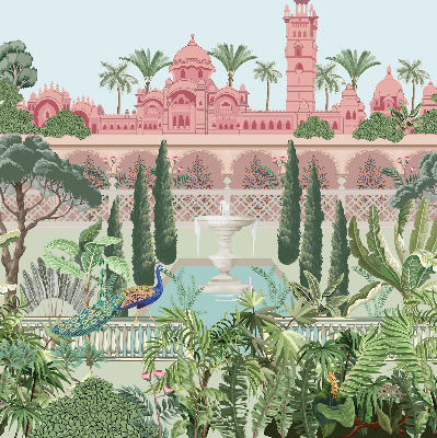 Store enrouleur occultant palais avec jardin