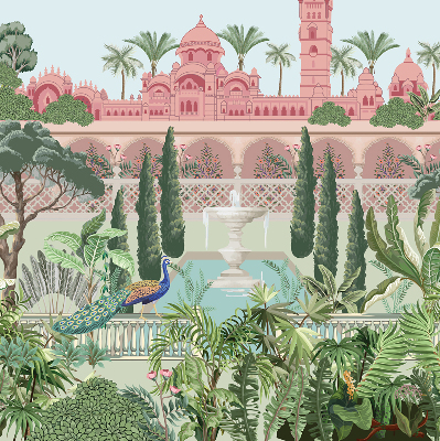 Store enrouleur occultant palais avec jardin