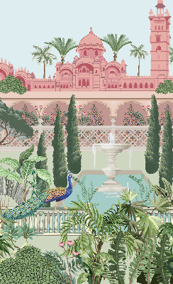 Store enrouleur occultant palais avec jardin