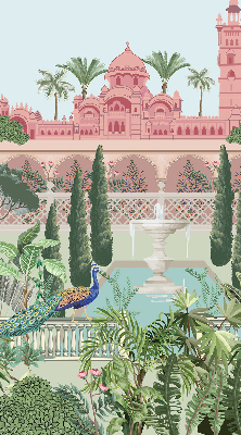 Store enrouleur occultant palais avec jardin