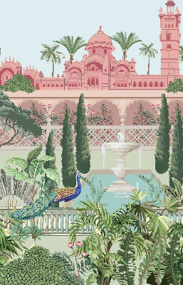 Store enrouleur occultant palais avec jardin