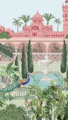 Store enrouleur occultant palais avec jardin