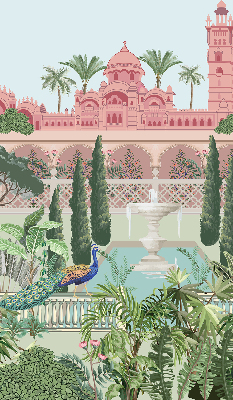 Store enrouleur occultant palais avec jardin
