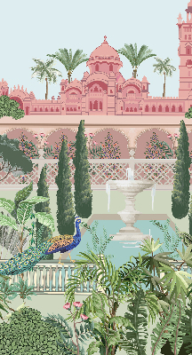 Store enrouleur occultant palais avec jardin