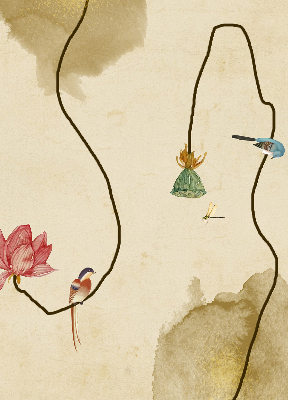 Store occultant fenêtre fleurs